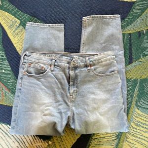 J.Crew High Rise 90s Classic Straight Jeans- 32, Scuttle wash